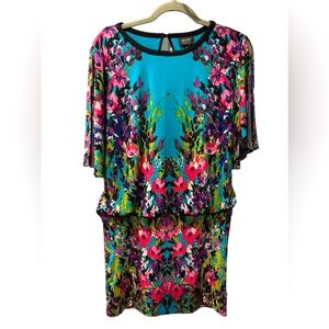 Nicole by Nicole Miller floral mini dress size S